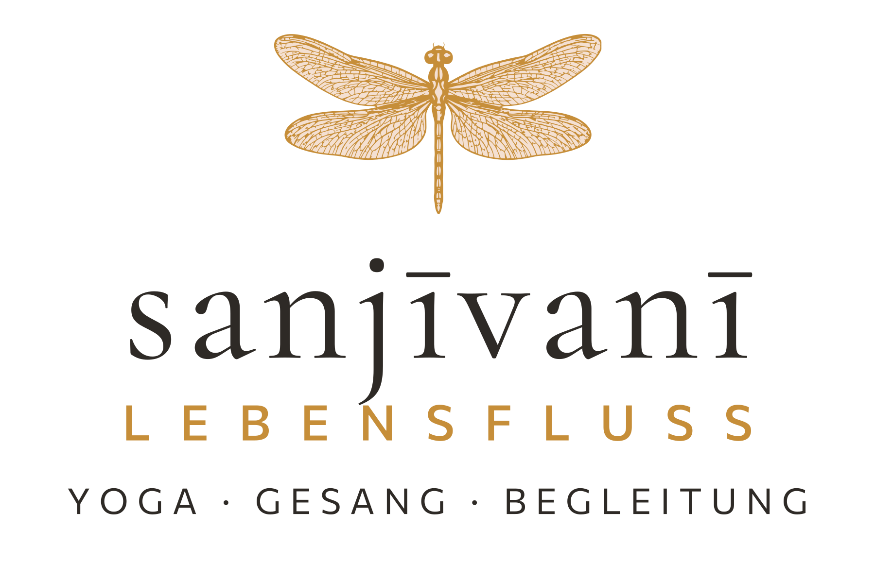 Logo mit Schriftzug · Libelle
